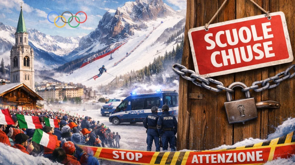 Olimpiadi, scuole chiuse a Cortina dal 10 al 12 febbraio: dietrofront per sicurezza e traffico