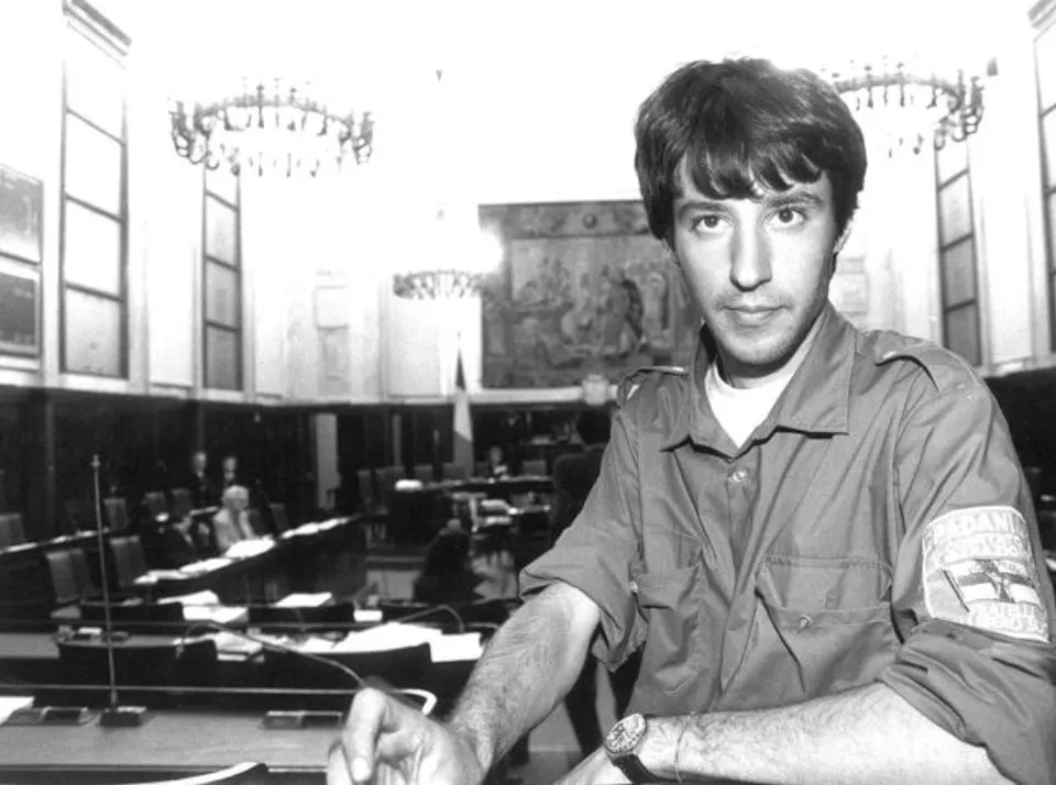 matteo salvini da giovane