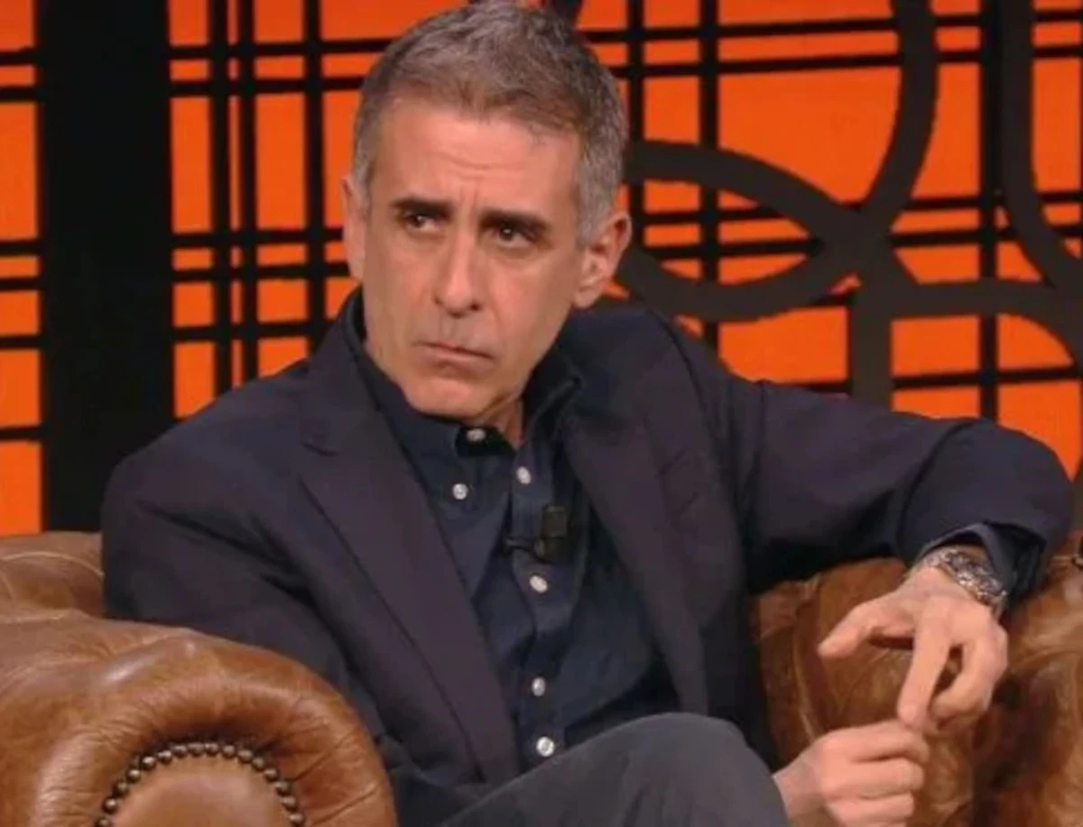 Il giornalista Carmelo Abbate durante il confronto in studio a Quarto Grado