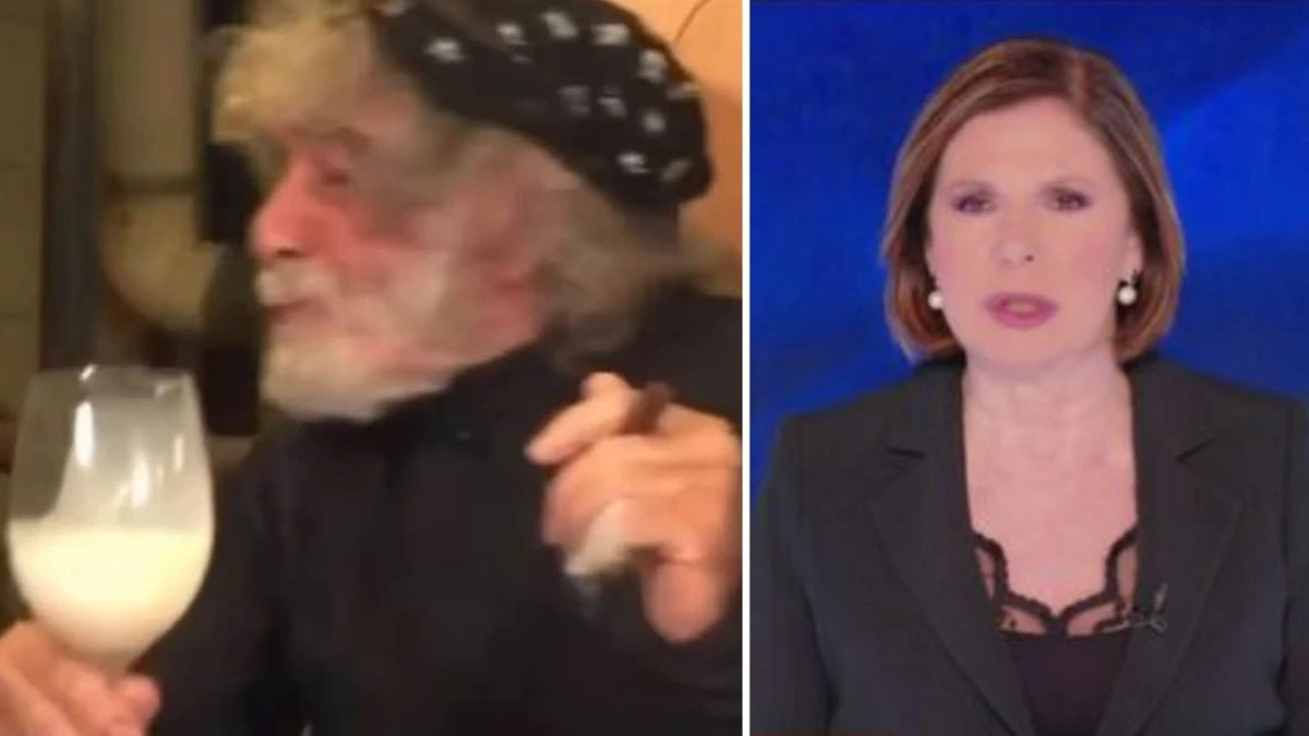 Mauro Corona beve del latte in diretta poi lo shock: pubblico senza parole
