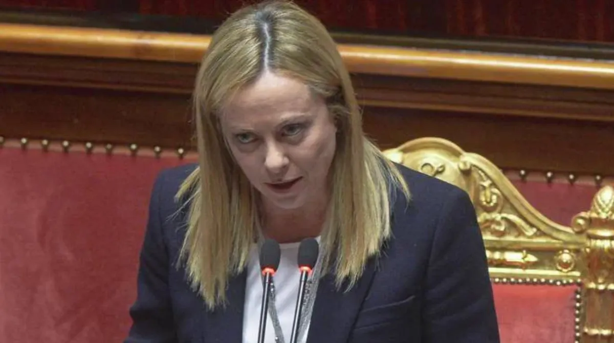 giorgia meloni oggi al Senato