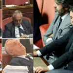 Renzi pubblica le foto di Lotito che dorme in Senato: scoppia lo scontro, la replica è durissima