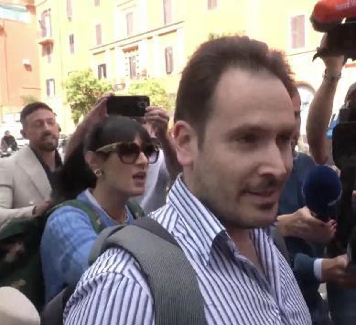 Andrea Sempio durante uno dei momenti legati al caso Garlasco