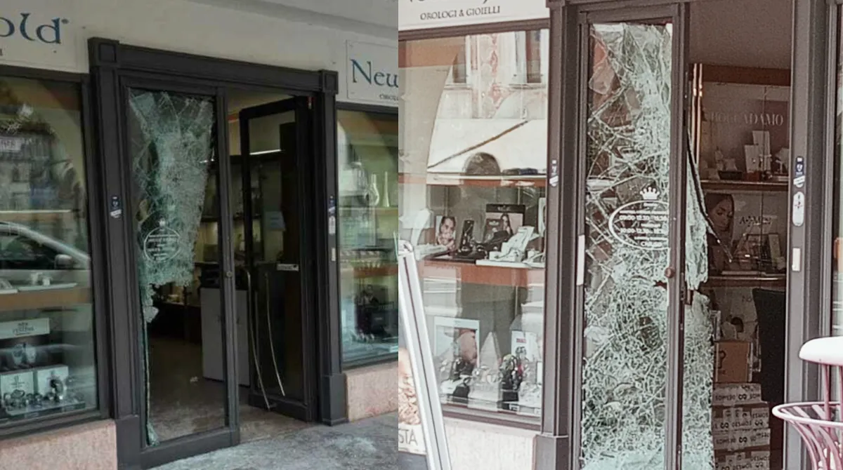 Assalto choc alla gioielleria nella notte: sfondato il caveau, bottino da centinaia di migliaia di euro