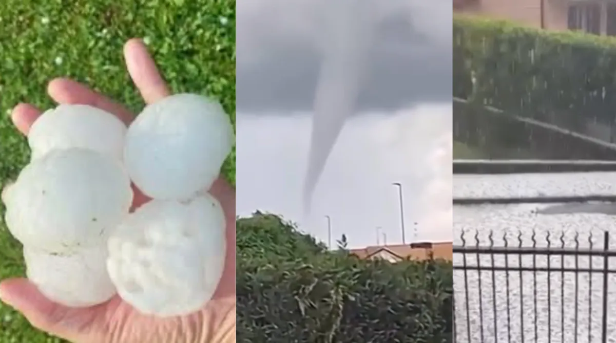Chicchi di grandine grandi come noci, tornado e danni improvvisi: il maltempo travolge il Nord Italia
