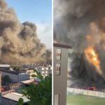 Incendio Bartolini, scattano le misure d’emergenza: finestre chiuse e stop agli orti