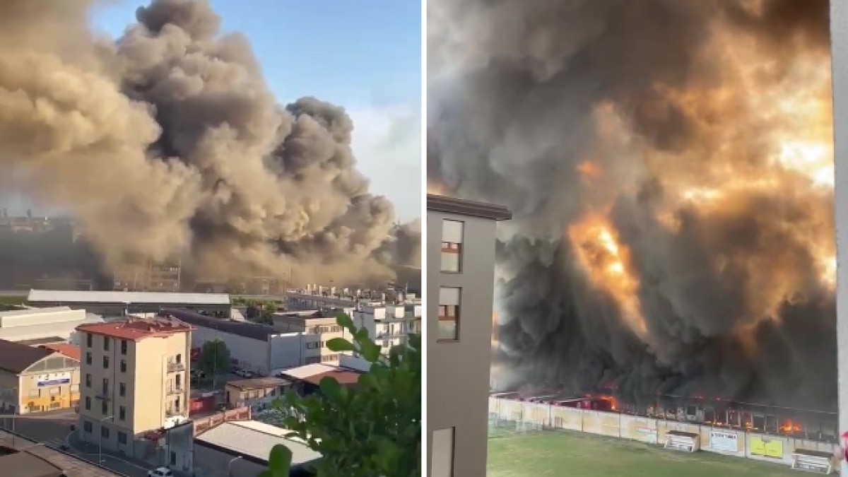 Incendio Bartolini, scattano le misure d’emergenza: finestre chiuse e stop agli orti